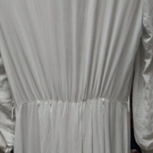 Flobert Vintage Long Sheer Pale Lime Green 50s/60s (?) Sleep Robe - Picture 8 of 12